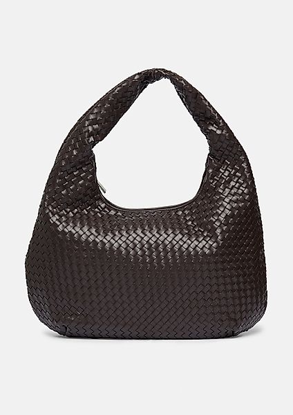 comma Tragetasche Geflochtener Shopper aus Glattleder günstig online kaufen