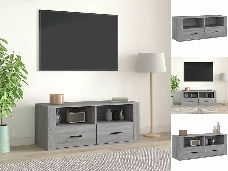 vidaXL TV-Schrank TV-Schrank Grau Sonoma 100x35x40 cm Holzwerkstoff Lowboar günstig online kaufen