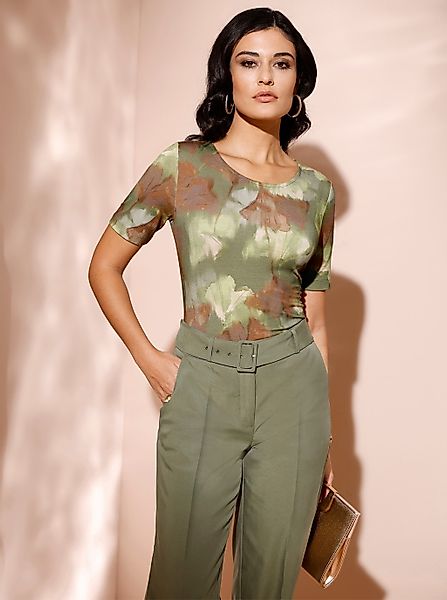 creation L Kurzarmshirt "Druck-Shirt" 1 Stk. günstig online kaufen