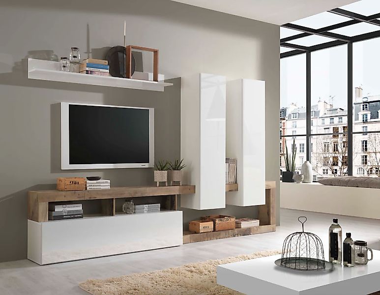 Home affaire Wohnwand "Hamburg" Set, 4 Stk. tlg. günstig online kaufen