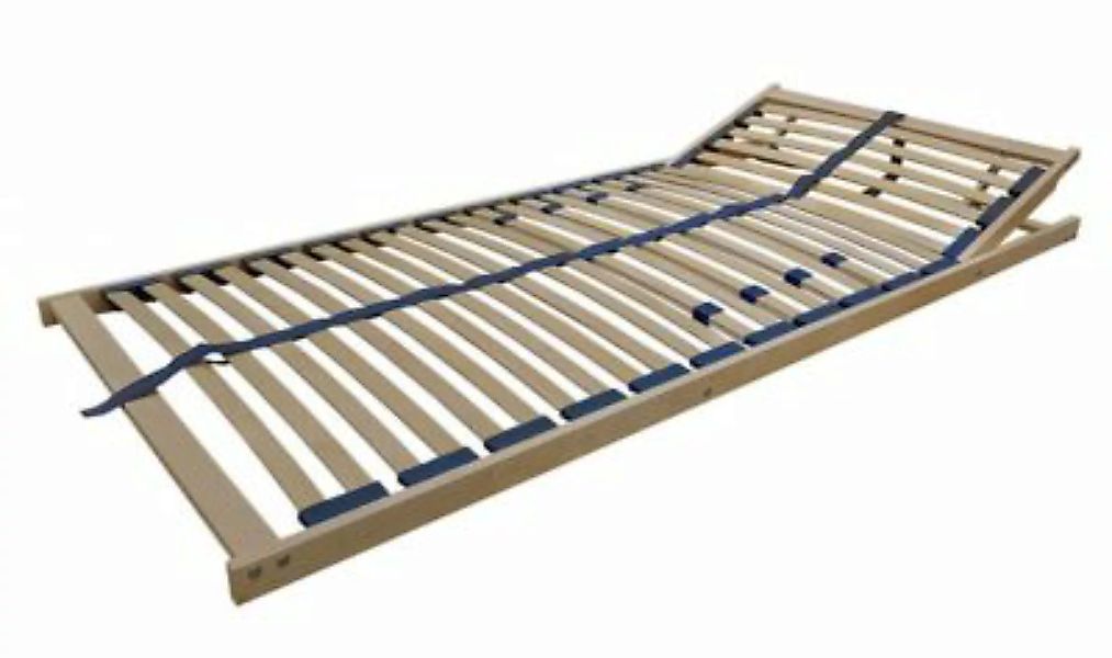 Erst-Holz® Federholzrahmen Lattenrost 100x200 cm Kopfteil verstellbar natur günstig online kaufen