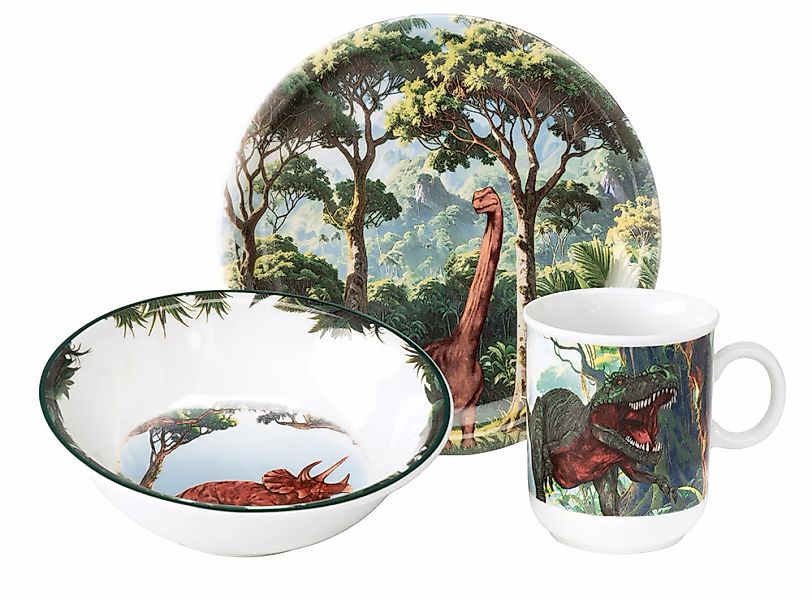Seltmann Weiden Kombiservice "Kinder-Set 3-teilig Compact Dino, Becher, Frü günstig online kaufen