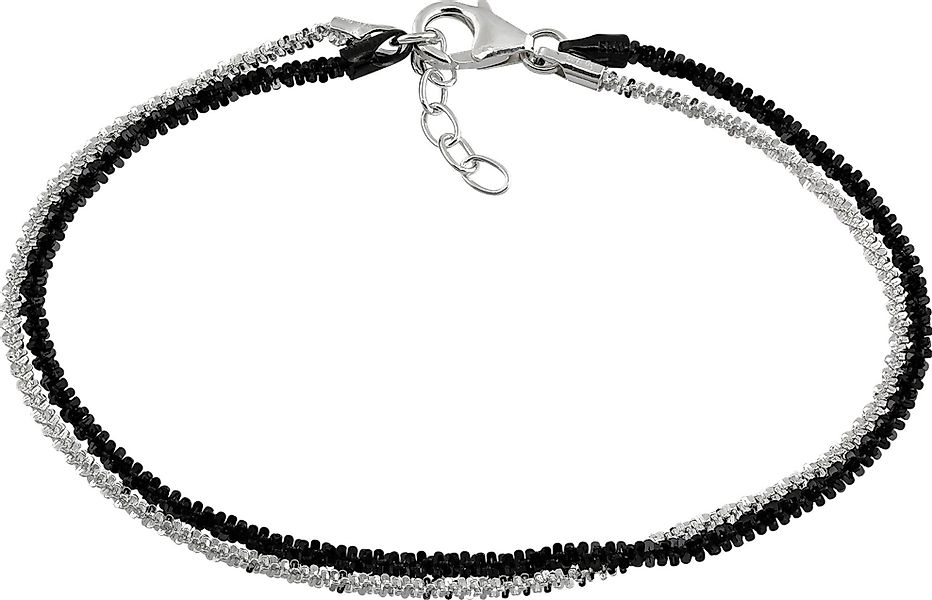 SilberDream Silberarmband SilberDream Armschmuck 19cm schwarz günstig online kaufen