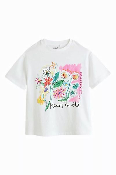 Next Oversize-Shirt Übergroßes T-Shirt 100 % Baumwolle mit Kritzelei (1-tlg günstig online kaufen