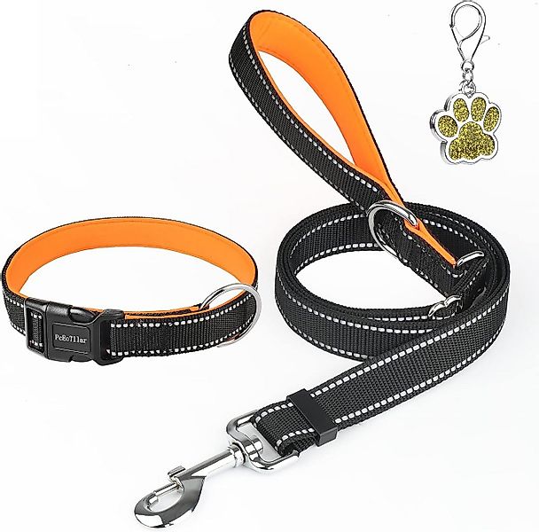 LA CUTE Hundeleine Hundehalsband & Leine Set reflektierend, gepolstert, ver günstig online kaufen