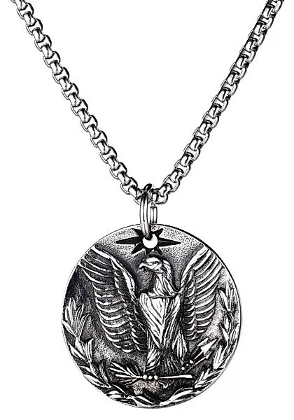 Firetti Kette mit Anhänger "Schmuck Geschenk, Eagle Coin", zu Hoodie, Shirt günstig online kaufen