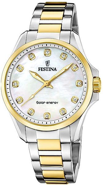 Festina Solaruhr Solar Energy F20655/1, Armbanduhr, Damenuhr, Edelstahlarmb günstig online kaufen