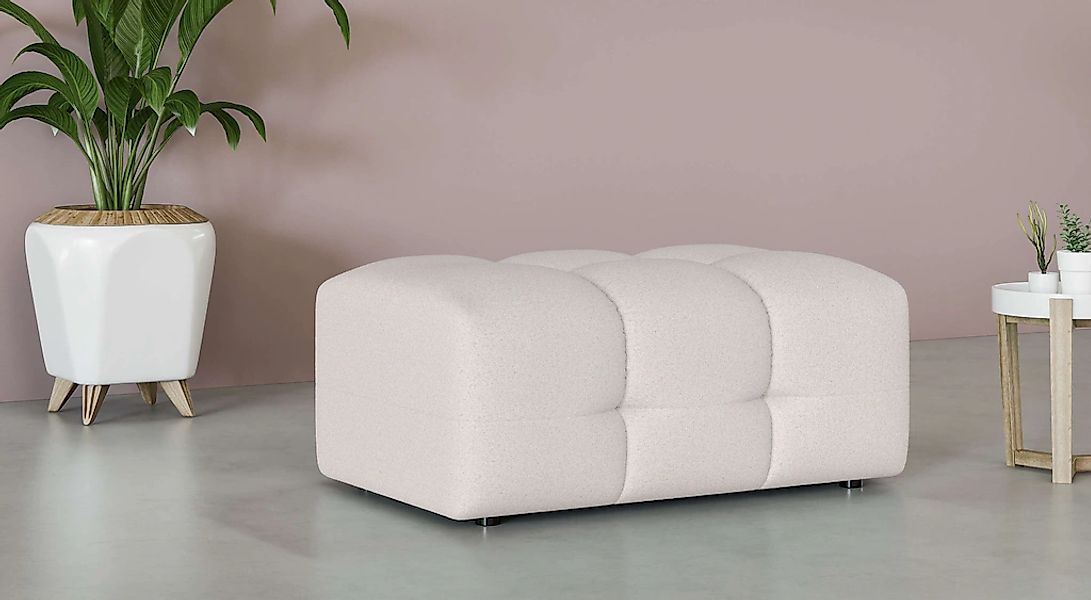 OTTO home Polsterhocker "Manilla, trendige Steppung, passend zur Serie, B/T günstig online kaufen