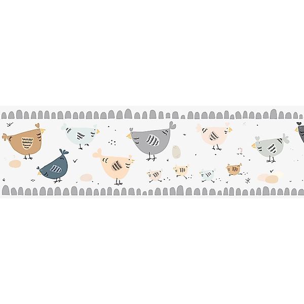 PROFHOME 403727-GU Tiermotiv Tapete Kindertapete Matt Grau Weiß Creme 0,75 günstig online kaufen