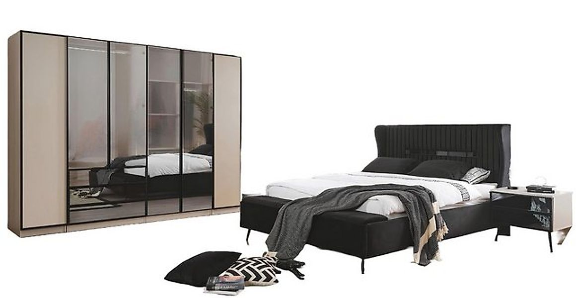 Xlmoebel Bett Luxuriöses Möbel-Set für das Schlafzimmer: Doppelbett, 2 Nach günstig online kaufen