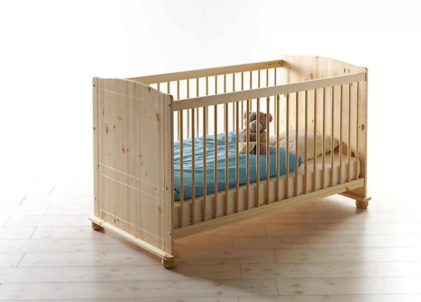 Ticaa Babyzimmer-Komplettset »Adam«, (Set, 5 St., Bett + Wickelkommode + Sc günstig online kaufen