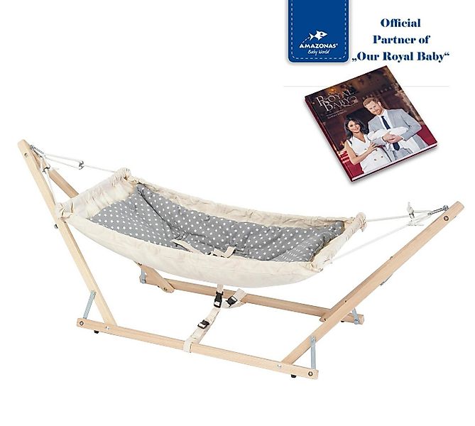 Amazonas Hängematte Koala Babyhängematte Royal-Set mit Holzgestell & Inlay, günstig online kaufen