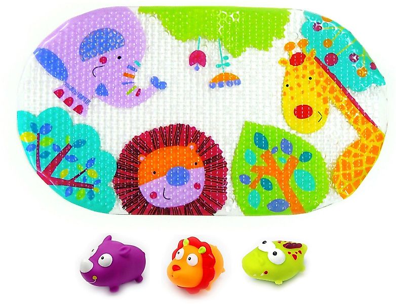 Knorrtoys® Badespielzeug Escabbo® Bademattenset, Dschungelsafari (4-tlg), günstig online kaufen
