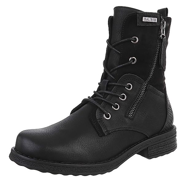Ital-Design Modischer Damenstiefel mit Schnürung und günstig online kaufen