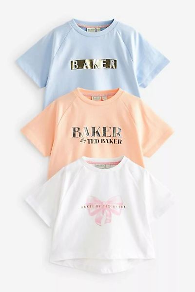 Baker by Ted Baker T-Shirt 3 x Baker by Ted Baker Langarmshirts mit Grafik günstig online kaufen
