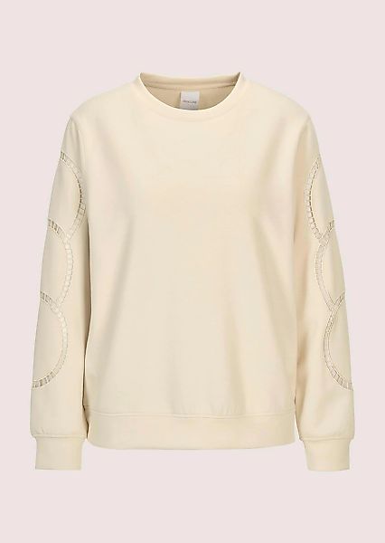 MADELEINE Langarmshirt "Sweatshirt Langarm-Oberteil mit Mesh-Details" günstig online kaufen