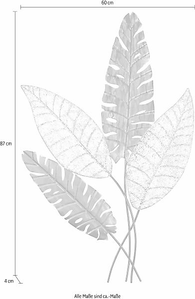 HOFMANN LIVING AND MORE Wanddekoobjekt Maße (B/T/H): 60/4/87 cm günstig online kaufen
