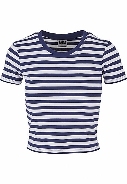 URBAN CLASSICS T-Shirt "Urban Classics Damen Ladies Short Striped Tee" 1 St günstig online kaufen