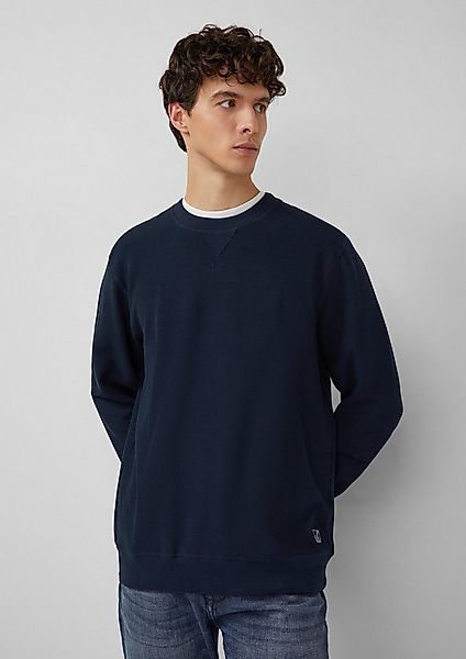 s.Oliver Sweatshirt Sweatshirt Strukturiertes Sweatshirt mit Rippbündchen günstig online kaufen