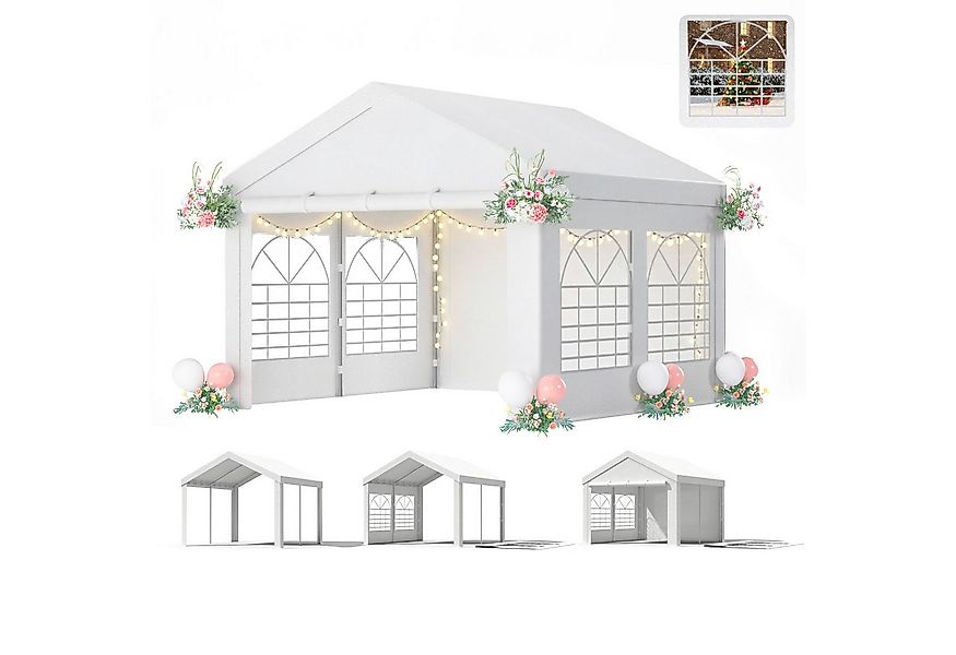 HOMALL Pavillon Partyzelt 3x4/3x6/4x6/4x8/4x10, Pavillon winterfest und was günstig online kaufen