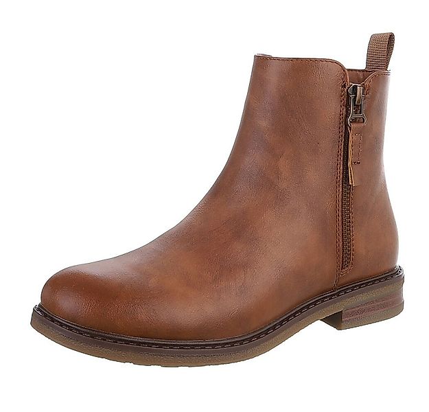 Ital-Design Eleganter Chelsea-Boot mit Reißverschluss für Damen Stiefelette günstig online kaufen