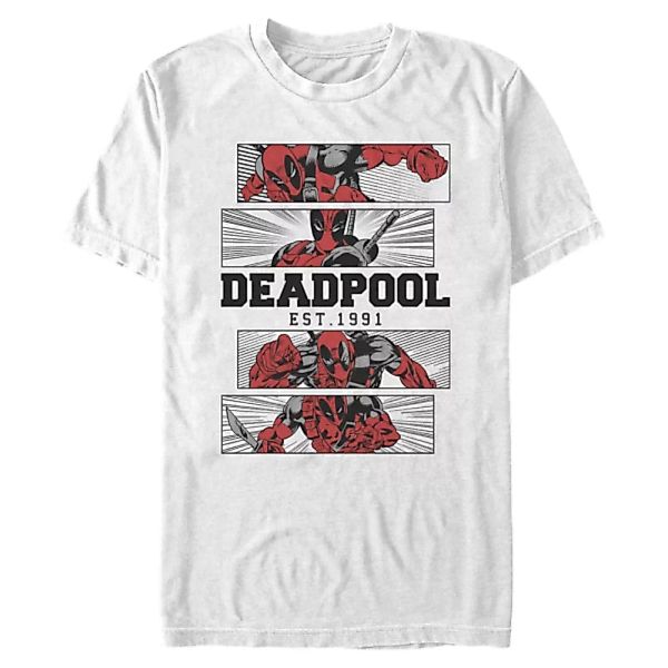 Marvel - Deadpool - Deadpool 4 Panel 2 Tone - Männer T-Shirt günstig online kaufen