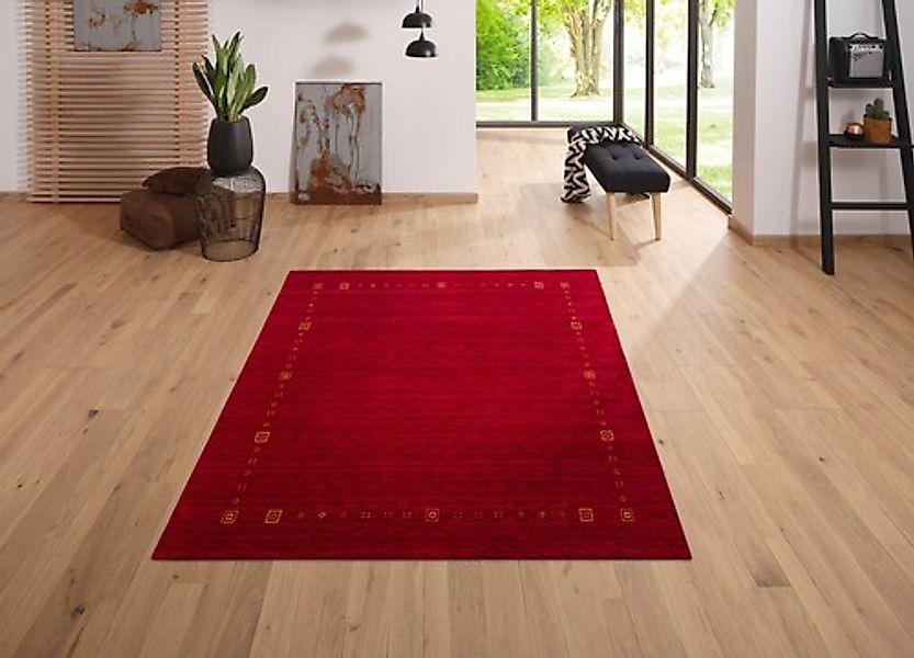 my home Wollteppich »Felia«, rechteckig, 12 mm Höhe, reine Wolle, handgeweb günstig online kaufen
