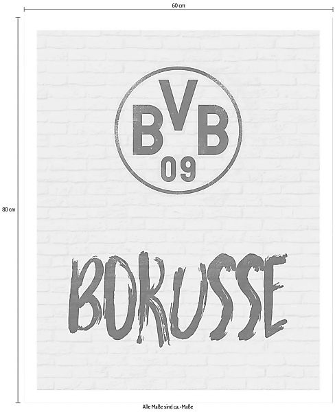 Wall-Art Poster "BVB Borusse Fußball Deko", (Set) günstig online kaufen