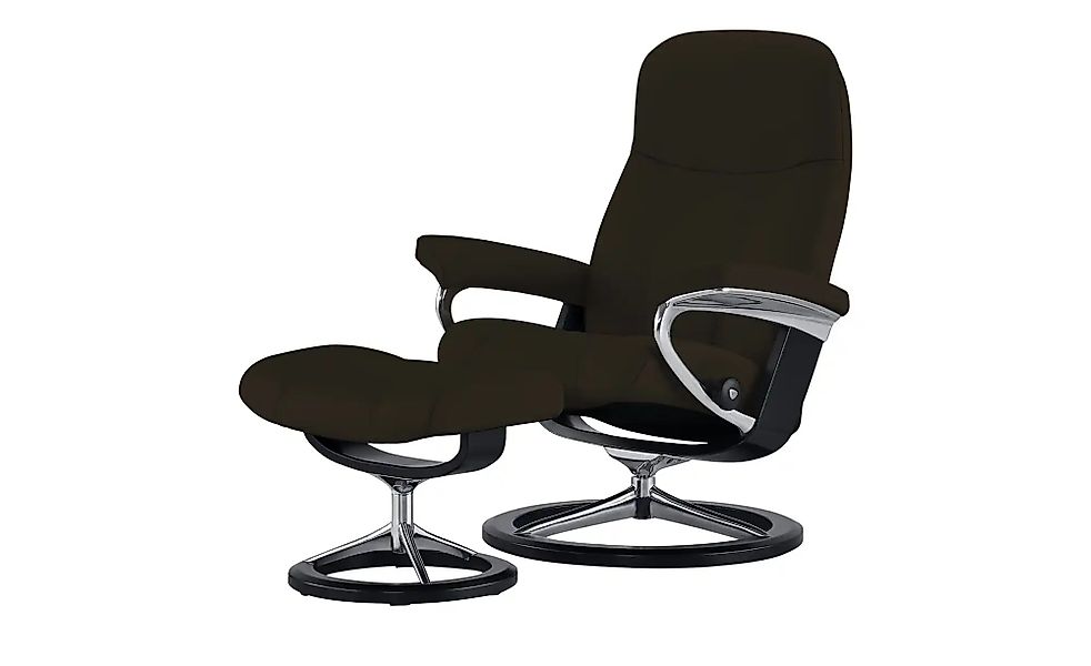 Stressless Relaxsessel mit Hocker Leder Consul L ¦ braun ¦ Maße (cm): B: 91 günstig online kaufen