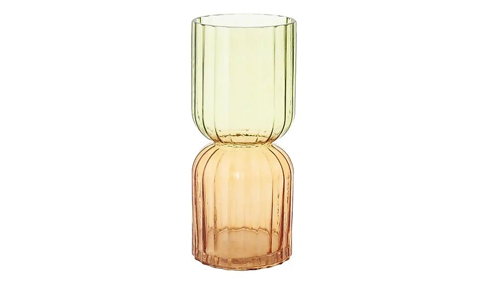 HOME STORY Vase   ¦ mehrfarbig ¦ Glas ¦ Maße (cm): H: 30,5  Ø: 13 Accessoir günstig online kaufen