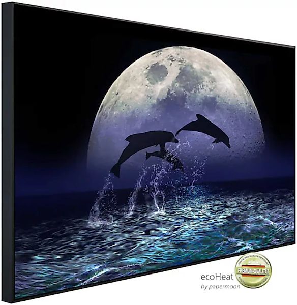Papermoon Infrarotheizung »Delfine bei Nacht«, sehr angenehme Strahlungswär günstig online kaufen