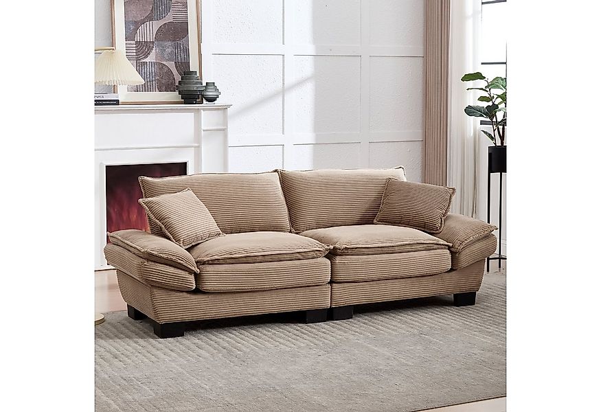 TavilaEcon Loungesofa Modernes Doppelsofa aus luxuriösem Samt mit elegantem günstig online kaufen