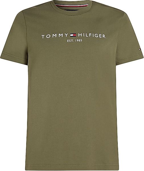 Tommy Hilfiger T-shirt Logo Olivgrün - Größe M günstig online kaufen