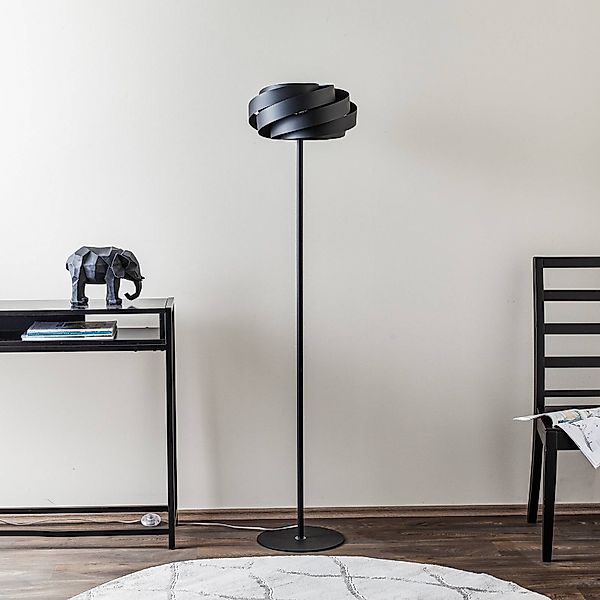 Stehleuchte Vento, schwarz, Metall, E27, Ø 40 cm günstig online kaufen