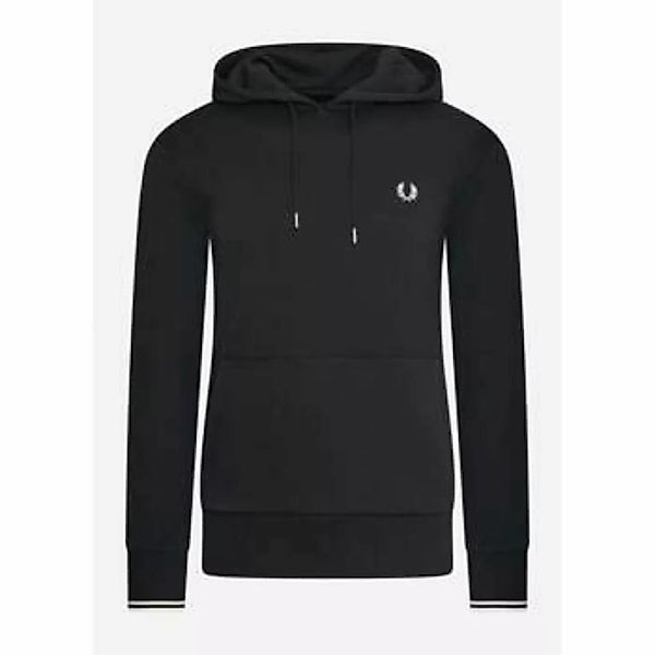 Fred Perry  Sweatshirt Tipped hooded sweatshirt - black günstig online kaufen