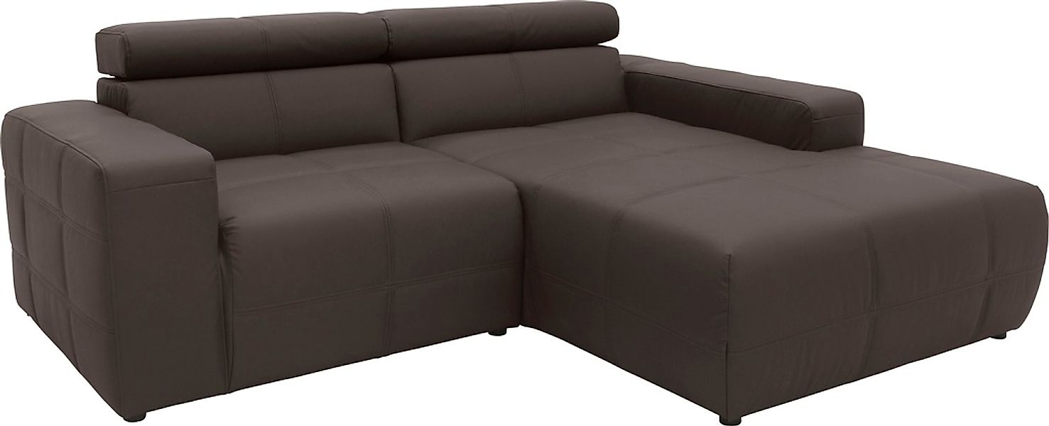 DOMO collection Ecksofa "Brandon, inkl. Kopfteilverstellung, B/T/H: 214/100 günstig online kaufen