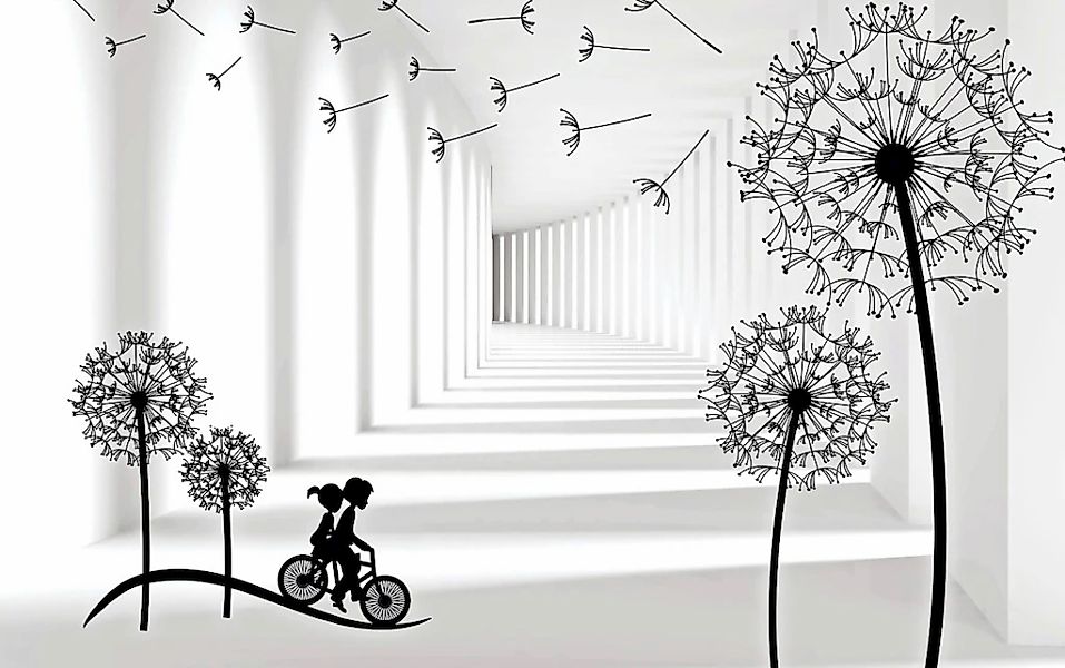 Papermoon Fototapete "Muster Pusteblumen" günstig online kaufen