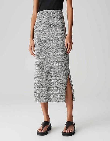 OPUS Strickrock RENISA SLIT aus Mouliné Strick günstig online kaufen