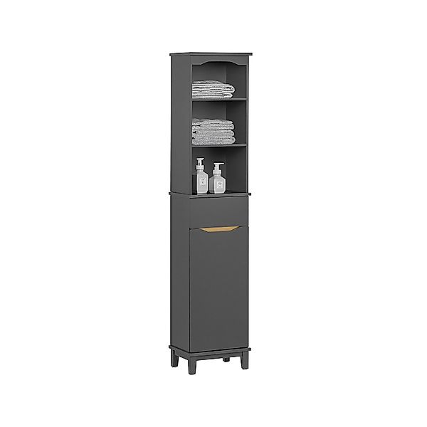SoBuy Hochschrank BZR112 Badschrank schmal Badregal günstig online kaufen