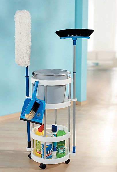 Ruco Regalwagen Aluminium/Kunststoff, für Putzutensilien günstig online kaufen