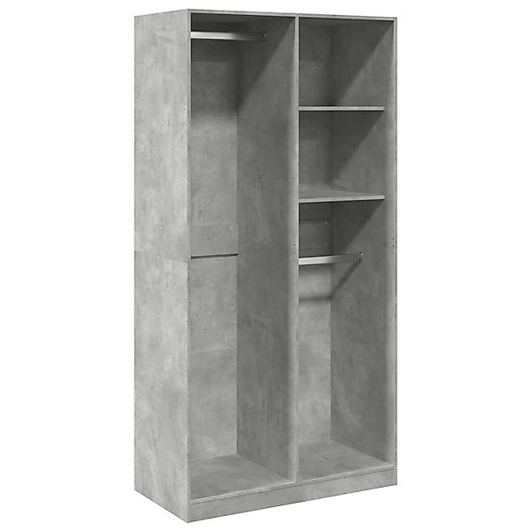 vidaXL Kleiderschrank Betongrau 100x50x200 cm Holzwerkstoff 3307768 günstig online kaufen