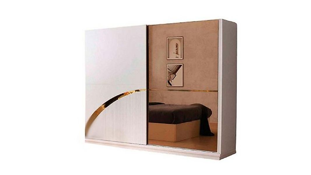 JVmoebel Kleiderschrank Rechteckig Kleiderschrank Modern Stil Design Weiß G günstig online kaufen