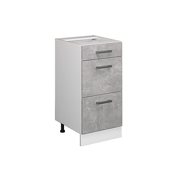 Vicco Schranksystem R-Line, Beton/Weiß, 40 cm günstig online kaufen