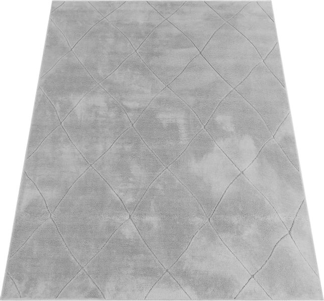 Paco Home Teppich "Utrecht 641" rechteckig 4 mm Höhe Kurzflor, Uni Farben, günstig online kaufen