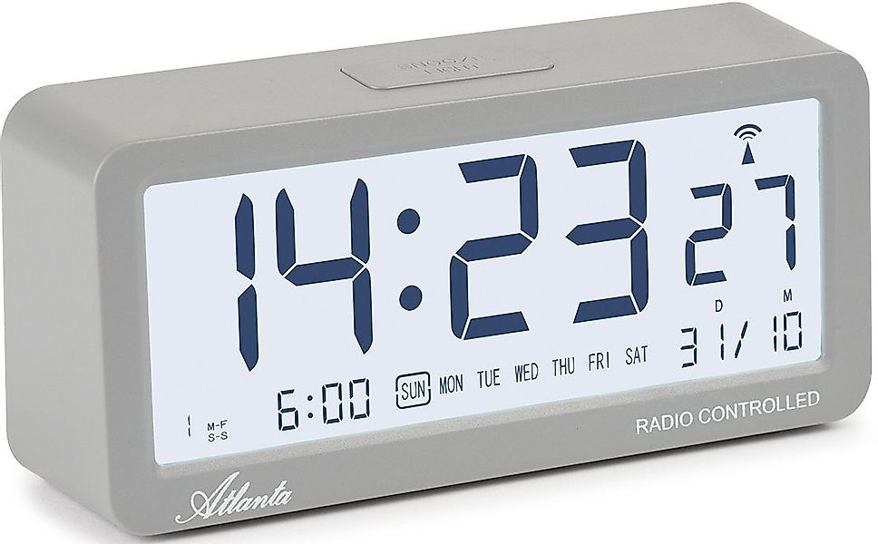 Atlanta Funkwecker »1879-4« Digitalwecker, Schlafzimmer, Wohnzimmer, Büro, günstig online kaufen