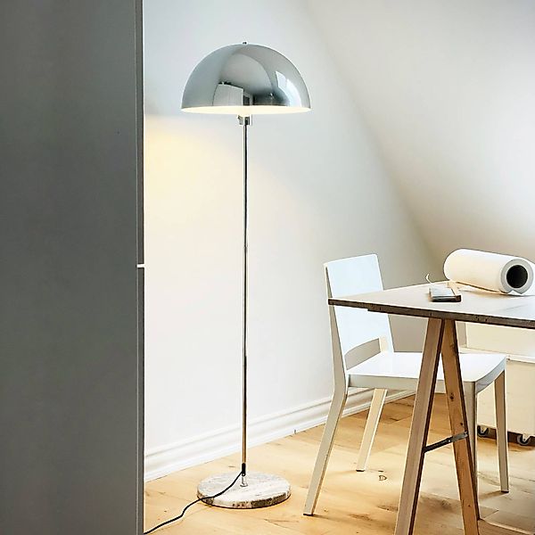 Dyberg Larsen Stehlampe Stockholm, Höhe 143 cm Metall/Marmor günstig online kaufen