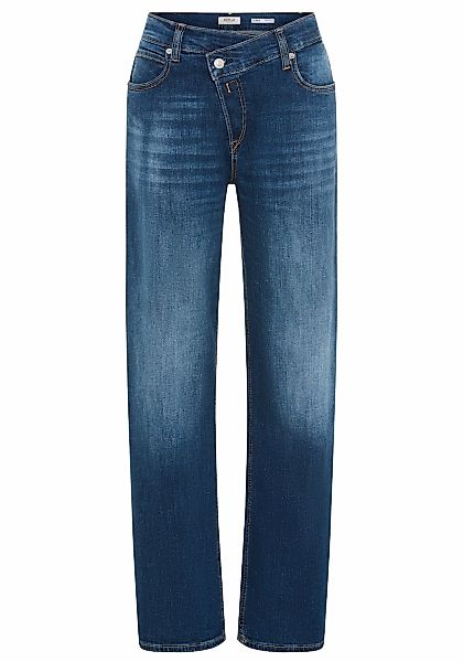 Replay Weite Jeans "ZELMAA" mit asymmetrischem Verschluss günstig online kaufen
