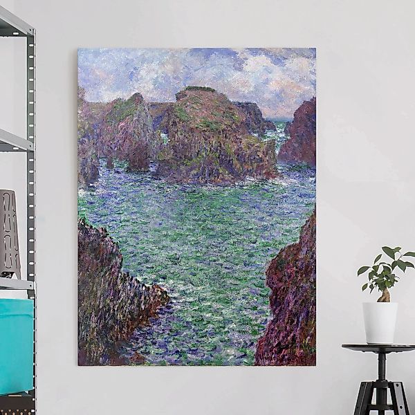 Leinwandbild Kunstdruck - Hochformat Claude Monet - Port Goulphar günstig online kaufen
