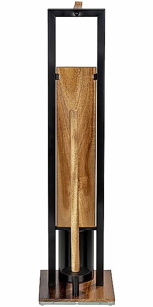 WENKO WC-Garnitur "Modell Rivalta Acacia" aus Metall integrierter Toiletten günstig online kaufen