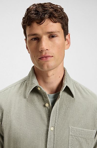 BOSS ORANGE Langarmhemd Relegant aus Cord, günstig online kaufen